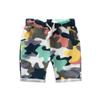 FTSUCQ Boys Cartoon Crown Short Sleeve Shirt Top with Camo Shorts, Two-Pieces Sets,Blue 140 view 3