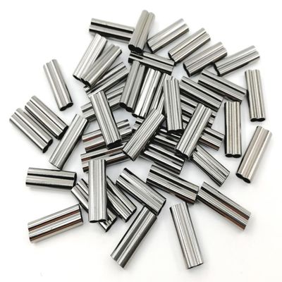 100pcs Fishing Double Barrel Crimp Sleeves, Strong Crimps Copper Wire Connectors for Rigging Fishing Leaders, Versatile Crimping Loop Sleeve 2.2mm