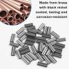 100pcs Fishing Double Barrel Crimp Sleeves, Strong Crimps Copper Wire Connectors for Rigging Fishing Leaders, Versatile Crimping Loop Sleeve 2.2mm view 2