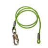 Rope Logic 1/2" x 12' Wire Core Swivel Snap Flipline Green view 1