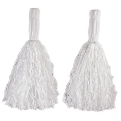 Unisex-Adults Pom-Plastic, White, Standard
