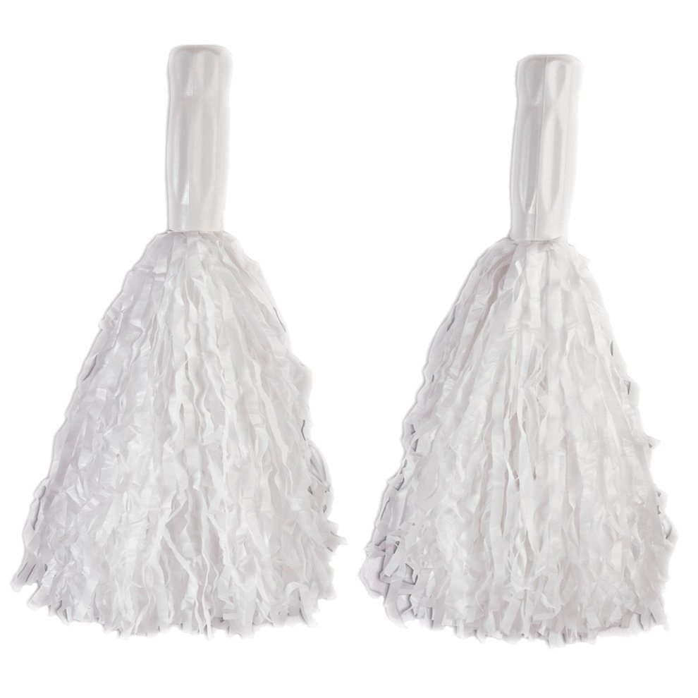 Unisex-Adults Pom-Plastic, White, Standard
