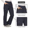 Cherokee Women Scrub Pant with Straight Leg Pull-on Pant Medical Bottom with 4 Pocket & 2-Way Stretch Fabric Plus Size - WW110, 4XL, Pewter view 4