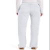 Cherokee Women Scrub Pant with Straight Leg Pull-on Pant Medical Bottom with 4 Pocket & 2-Way Stretch Fabric Plus Size - WW110, 5XL, White view 2