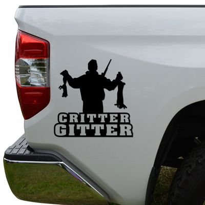 Rosie Decals Critter Gitter Squirrel Rabbit Hunting Die Cut Vinyl Decal Sticker For Car Truck Motorcycle Window Bumper Wall Decor Size- [6 inch/15 cm] Wide Color- Matte White