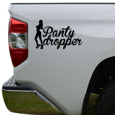 Rosie Decals JDM Panty Dropper Sexy Stripper Japanese Die Cut Vinyl Decal Sticker For Car Truck Motorcycle Window Bumper Wall Decor Size- [10 inch/25 cm] Wide Color- Matte Black