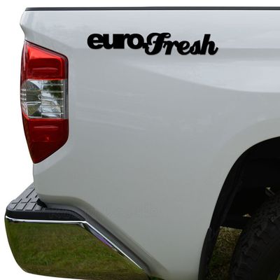 Rosie Decals Eurofresh Euro Die Cut Vinyl Decal Sticker For Car Truck Motorcycle Window Bumper Wall Decor Size- [10 inch/25 cm] Wide Color- Matte White