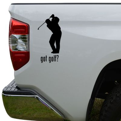 Rosie Decals Got Golf Golfing Golfer Die Cut Vinyl Decal Sticker For Car Truck Motorcycle Window Bumper Wall Decor Size- [8 inch/20 cm] Tall Color- Matte Black