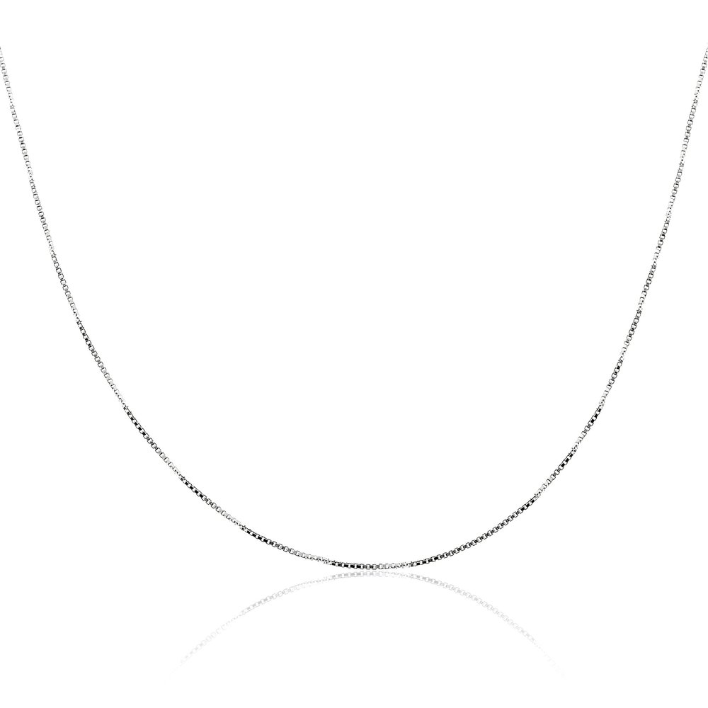 AJ's Collection Sterling Silver 925 Box Chain - 24 Inch