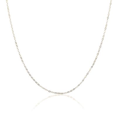 AJ's Collection 14k Yellow Gold Plated Sterling Silver 925 Cable Chain - 16 Inch