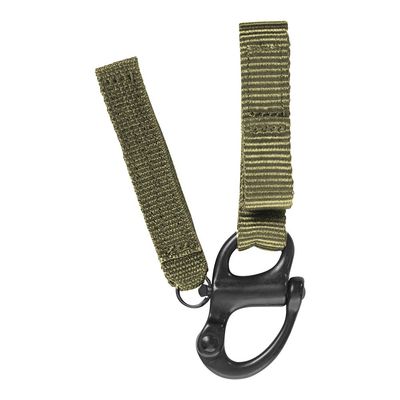 Fusion Tactical Military Police Patrol Snap Button Belt Keeper Keychain Shackle Strap Loop 1" Wide Coyote Brown