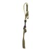 Fusion Tactical Military Police Patrol Snap Button Belt Keeper Keychain Shackle Strap Loop 1" Wide Coyote Brown view 2