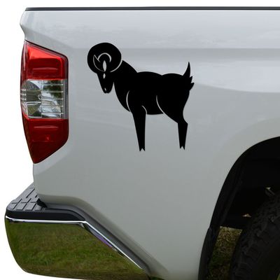 Rosie Decals Chinese Zodiac Goat Die Cut Vinyl Decal Sticker For Car Truck Motorcycle Window Bumper Wall Decor Size- [20 inch/50 cm] Wide Color- Matte White