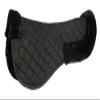 Rhinegold Cotton Horse Riding Saddle Pad - Luxury Equestrian Cotton Pad Saddle with Faux Fur, Trimmed Edges & Girth Replacement Straps. Horse Equipment - Numnahs for Horses & Ponies view 1