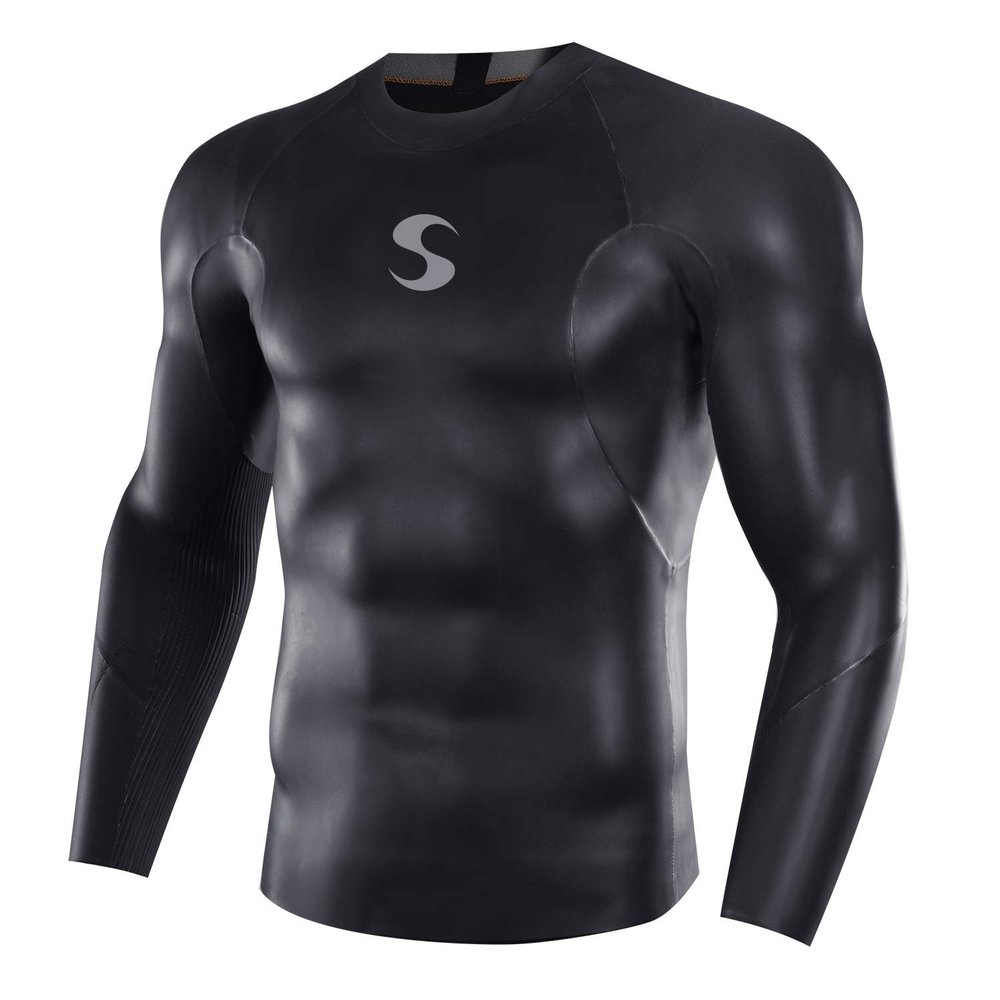 Synergy Men's EpicSpeed Neoprene Full Sleeve Top (Black, XX-Large)