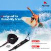 Abahub Premium Surfboard Leash, Straight Surf Board Leg Rope, Legrope Strap for Longboard, SUP Paddleboard Replacement Leashes 9 Foot Clear Black Core 7 mm Thick view 3