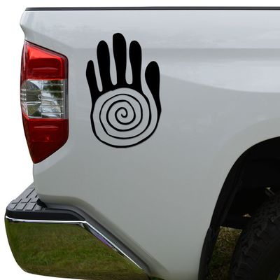 Rosie Decals Native American Sacred Hand Die Cut Vinyl Decal Sticker For Car Truck Motorcycle Window Bumper Wall Decor Size- [6 inch/15 cm] Tall Color- Matte Black