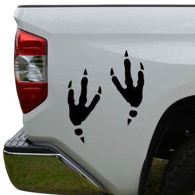 Rosie Decals Wild Turkey Tracks Prints Die Cut Vinyl Decal Sticker for Car Truck Motorcycle Window Bumper Wall Decor Size- [10 inch/25 cm] Tall Color- Matte Black