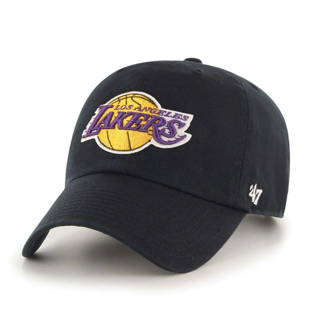'47 Los Angeles Lakers NBA Clean Up Cap - Black | Adjustable