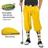 Golf Knickers Mens Albatross Golf Outfit - Yellow - Golf Cap, 3 Argyle Socks - Size 38 view 2