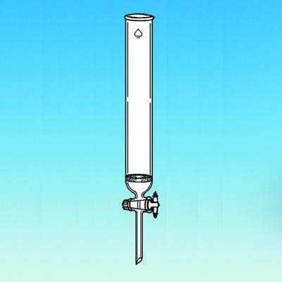 ACE GLASS 5889-15 Series Chromatographic Column with Fritted Disc, 2 mm Bore, 22 mm Diameter, 30cm Length