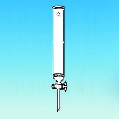ACE GLASS 5889-15 Series Chromatographic Column with Fritted Disc, 2 mm Bore, 22 mm Diameter, 30cm Length
