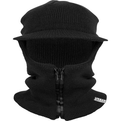 Urban Classics - Zipped Balaclava Visor Black