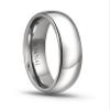 CROWNAL 1mm 2mm 3mm 4mm 5mm 6mm 7mm 8mm Tungsten White/Yellow Gold/Rose Gold Plated Wedding Band Ring Men Women Plain Dome Polished Comfort Fit Size 3 to 17(White 6mm,15.5) view 1