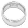 CROWNAL 1mm 2mm 3mm 4mm 5mm 6mm 7mm 8mm Tungsten White/Yellow Gold/Rose Gold Plated Wedding Band Ring Men Women Plain Dome Polished Comfort Fit Size 3 to 17(White 4mm,5.5) view 2