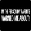 1080 Graphics 3 - I'm The Person Hard Hat/Biker Helmet Sticker BS 1254 view 1