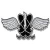 Navy Aviation Rating AW Naval Aircrewman Shaped Sticker (Naval Wings Logo Vinyl Decal for Laptop or car (2 x 5 inch) USN Licensed view 1