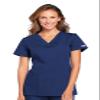 Cherokee womens V-neck Top Medical Scrubs, Navy, 4X-Large Plus view 1