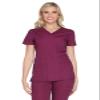 Cherokee Women's V-Neck Top, Wine, XXXXX-Large view 1