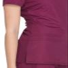Cherokee Women's V-Neck Top, Wine, XXXXX-Large view 3