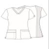 Cherokee Women's V-Neck Top, Wine, XXXXX-Large view 4