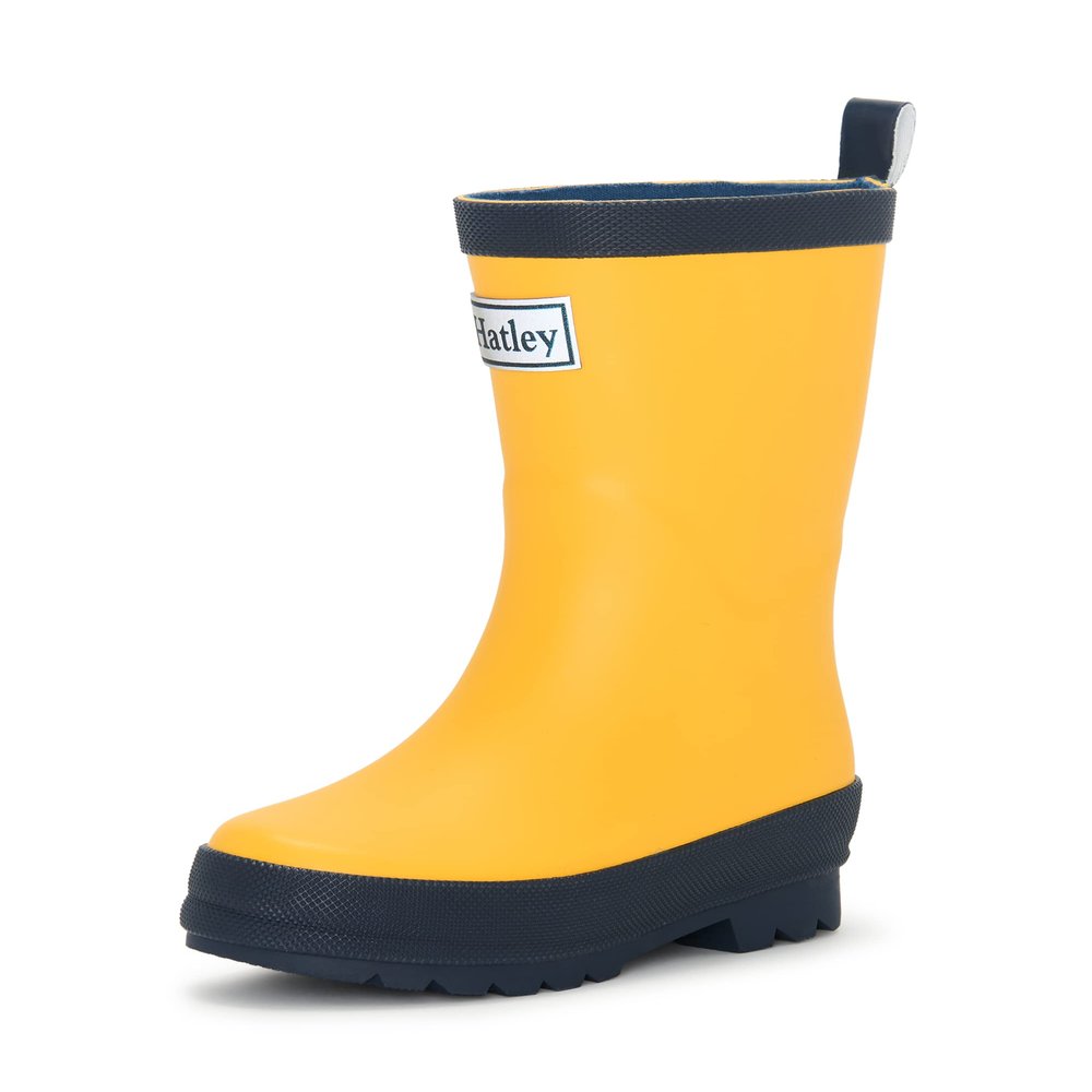 Hatley Unisex Kids Rain Boots, Yellow, 7 Toddler