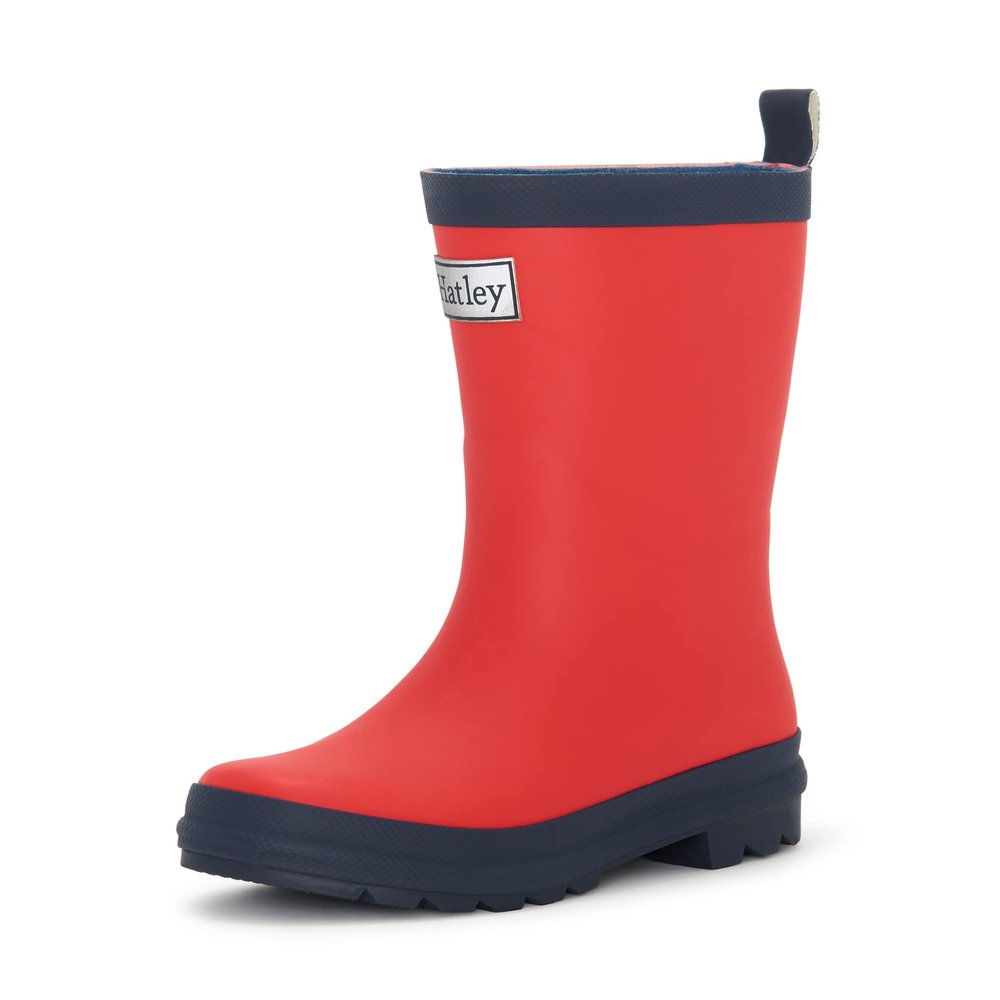 Hatley Unisex Kids Rain Boots, Red, 6 Toddler