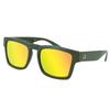 Bobster Brix Folding Matte Frame/Orange Lens Sunglasses, Olive, One Size view 1