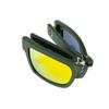 Bobster Brix Folding Matte Frame/Orange Lens Sunglasses, Olive, One Size view 3