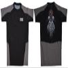 Ring to Cage Elite Air-Vent 2.0 Sublimation Short Sleeve Rash Guard - Full or Short Sleeve (Small, Short Sleeve) Black/White view 2