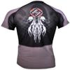 Ring to Cage Elite Air-Vent 2.0 Sublimation Short Sleeve Rash Guard - Full or Short Sleeve (Small, Short Sleeve) Black/White view 3