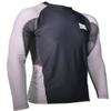Ring to Cage Elite Air-Vent 2.0 Sublimation Short Sleeve Rash Guard - Full or Short Sleeve (Large, Full Sleeve) Black/White view 2