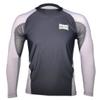 Ring to Cage Elite Air-Vent 2.0 Sublimation Short Sleeve Rash Guard - Full or Short Sleeve (Large, Full Sleeve) Black/White view 3