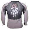 Ring to Cage Elite Air-Vent 2.0 Sublimation Short Sleeve Rash Guard - Full or Short Sleeve (Large, Full Sleeve) Black/White view 4