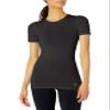 Tommie Copper Women's Core Compression Short Sleeve Crew Neck Shirt, Black, Large view 1