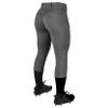 CHAMPRO Tournament Traditional Low-Rise Softball Pants, Girls' X-Large, Graphite view 2