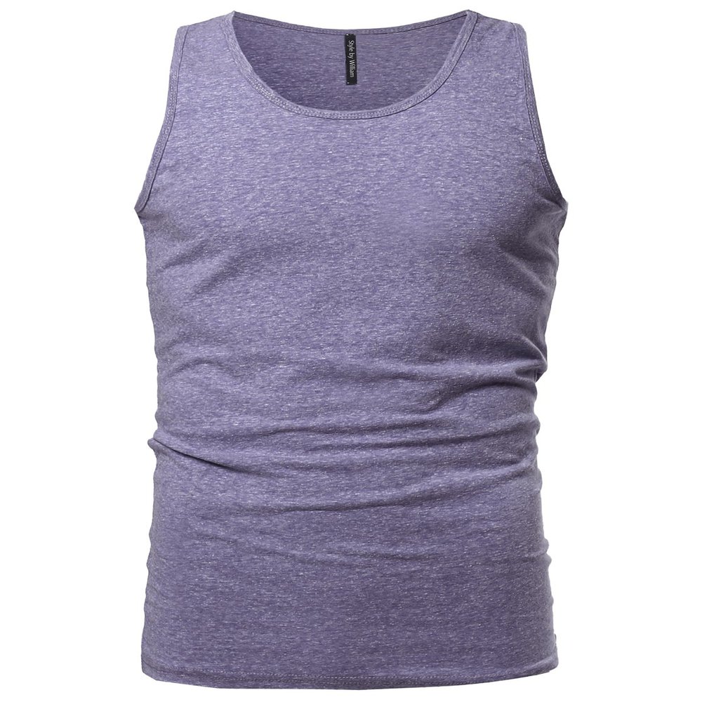 Style by William Basic Scoop Neck Tank Top Blue L