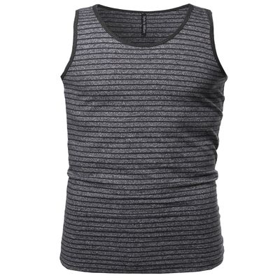 Style by William Basic Scoop Neck Tank Top Blue Stripe L