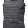 Style by William Basic Scoop Neck Tank Top Blue Stripe L view 3