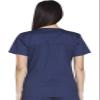 Cherokee Scrub for Women Modern Classic V-Neck Top with 3 Pockets, 2-Way Stretch, Ultra Soft & Breathable Fabric Plus Size - WW630, 4XL, Navy view 4